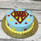 Superdad Blue Cake