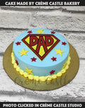 Caramel Butterscotch Superdad Blue Cake
