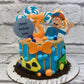 Blippi Theme Cake