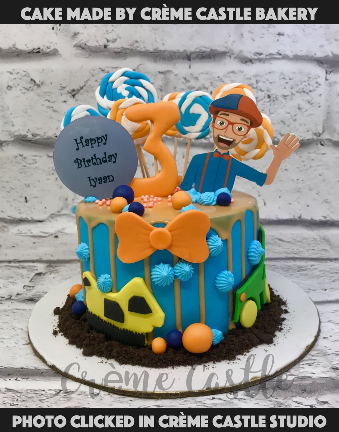 Blippi Theme Cake