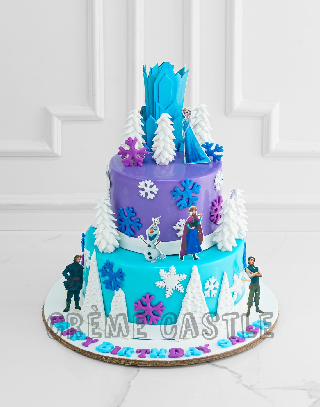 Frozen themed 2 tiers Cake