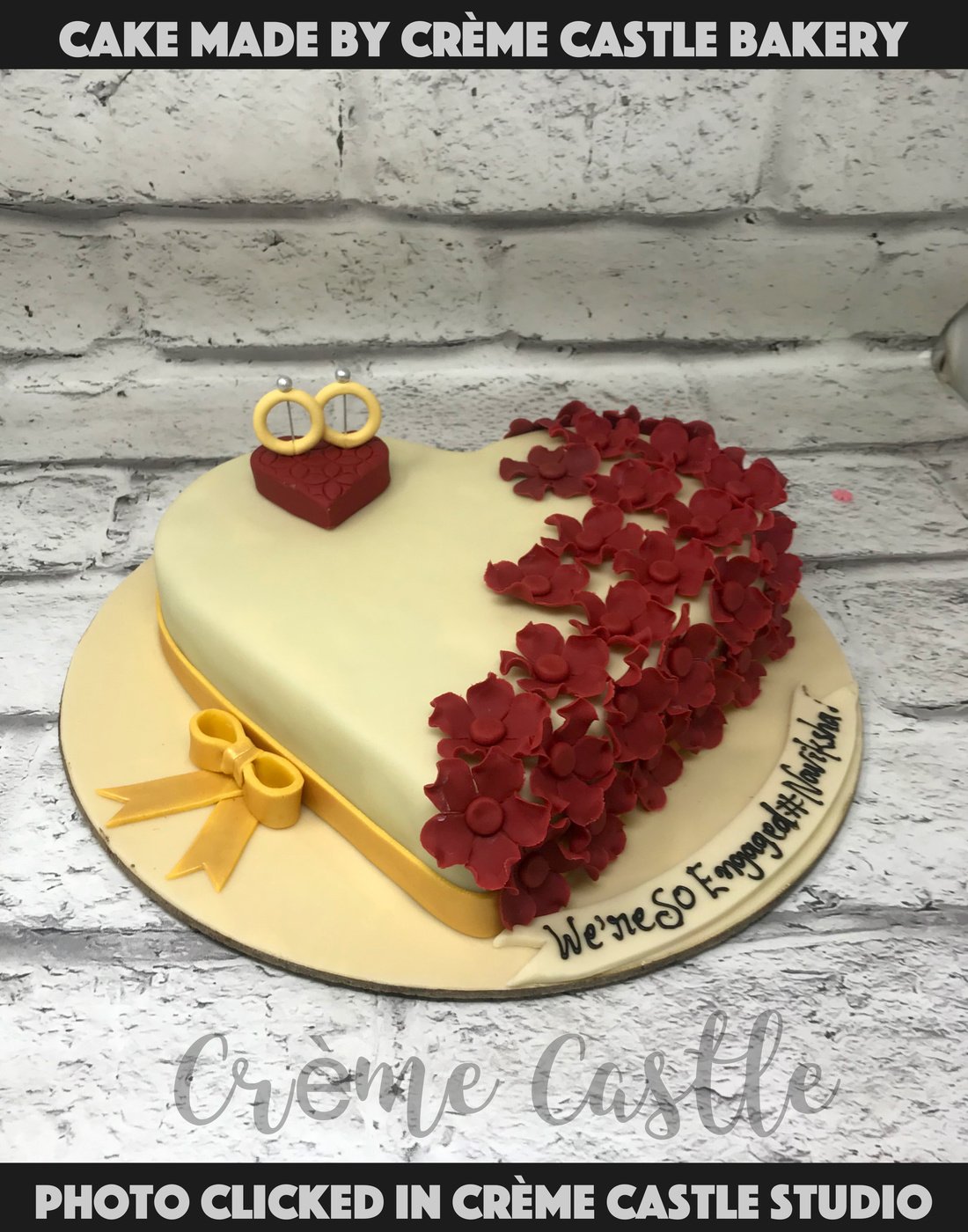 Heart and Rings Cake