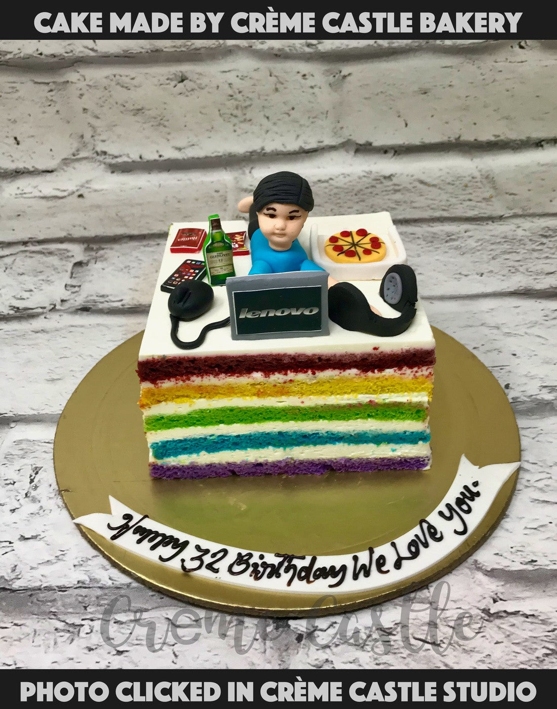 Rainbow Workaholic Cake