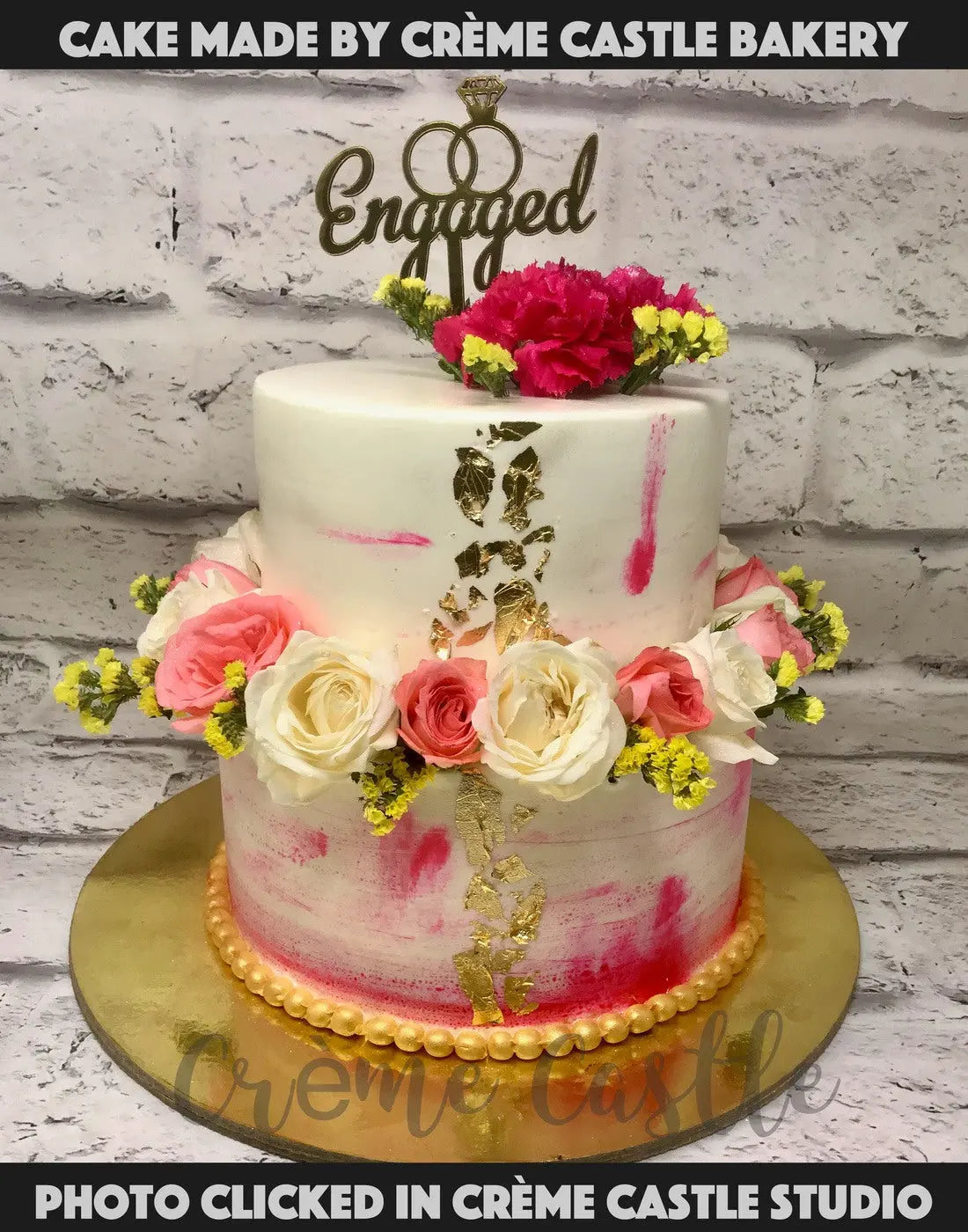 Floral Pattern Cake | Creme Castle