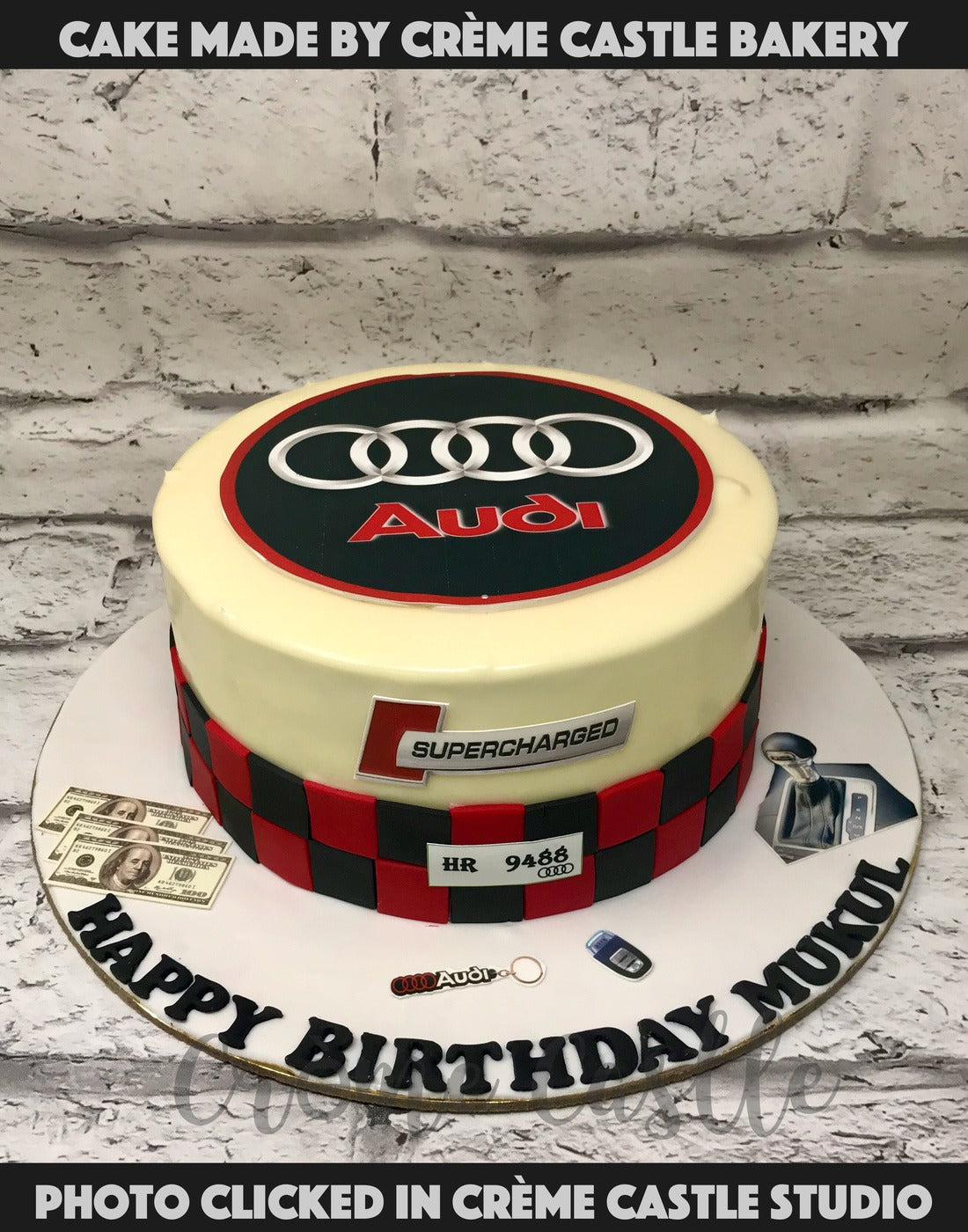 Audi car brand cake designs/Car cake ideas/Audi car cake decorating -  YouTube