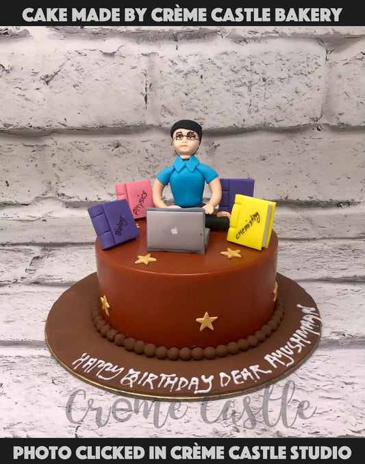 Work and Books Cake