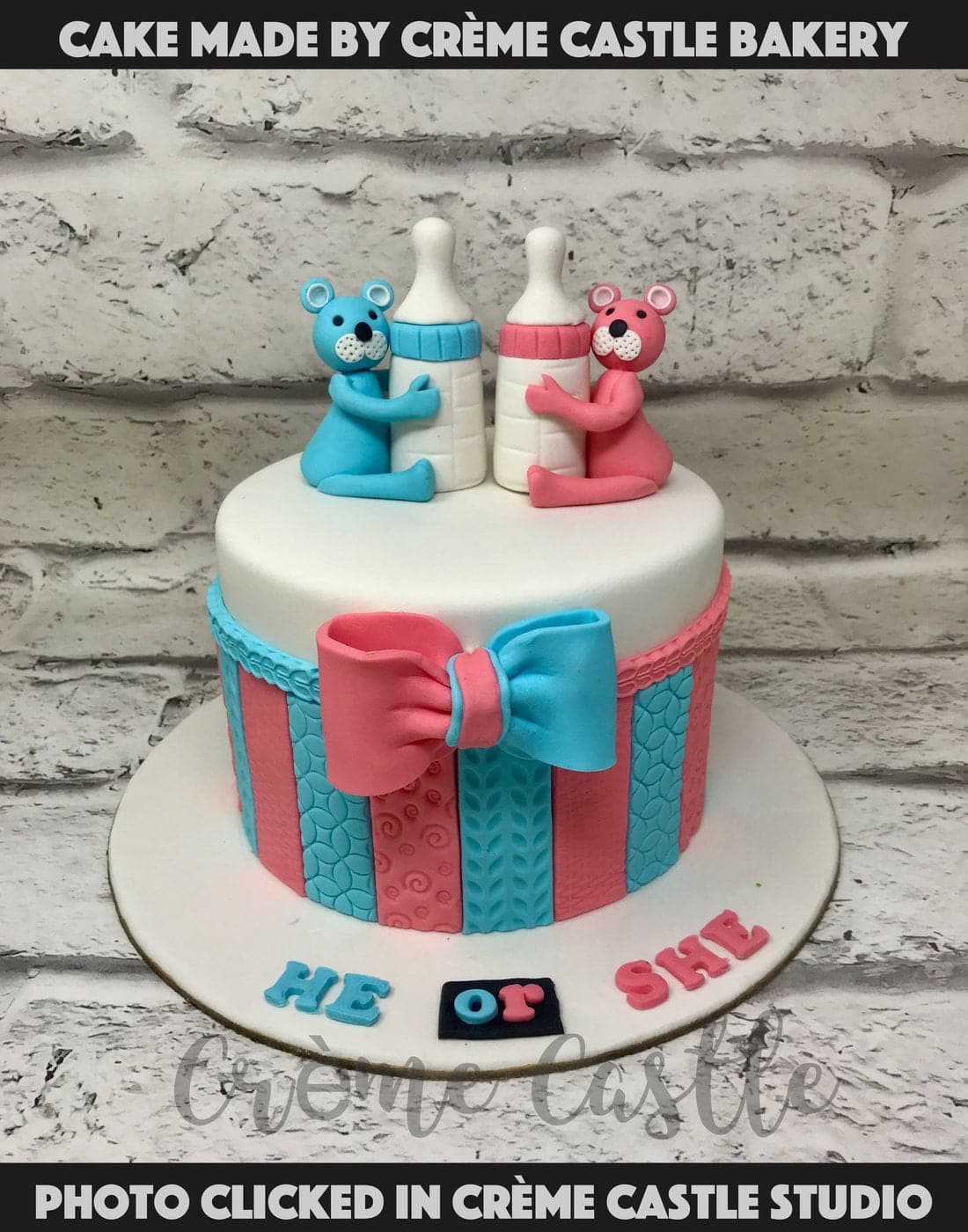 Baby Shower Teddies Cake