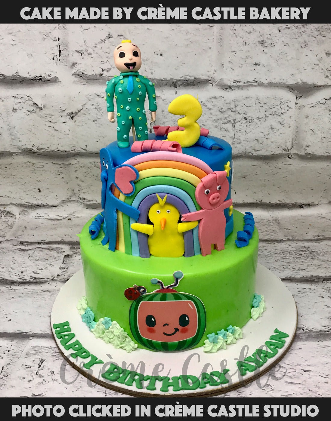 Cocomelon Cartoon Cake