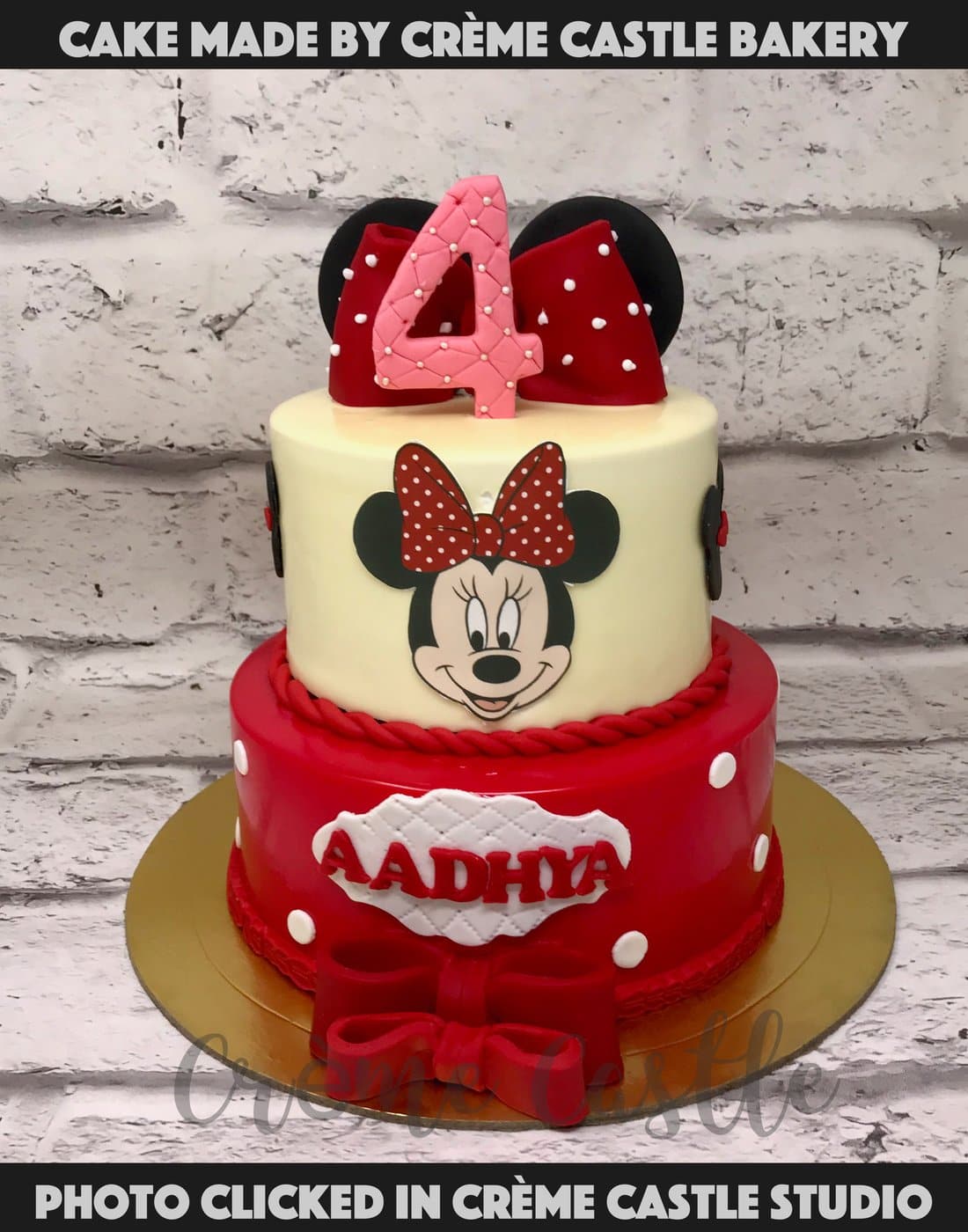 Baby Mickey Rotating Castle Cake 🫧🤍 | Gallery posted by Grace Cakery |  Lemon8
