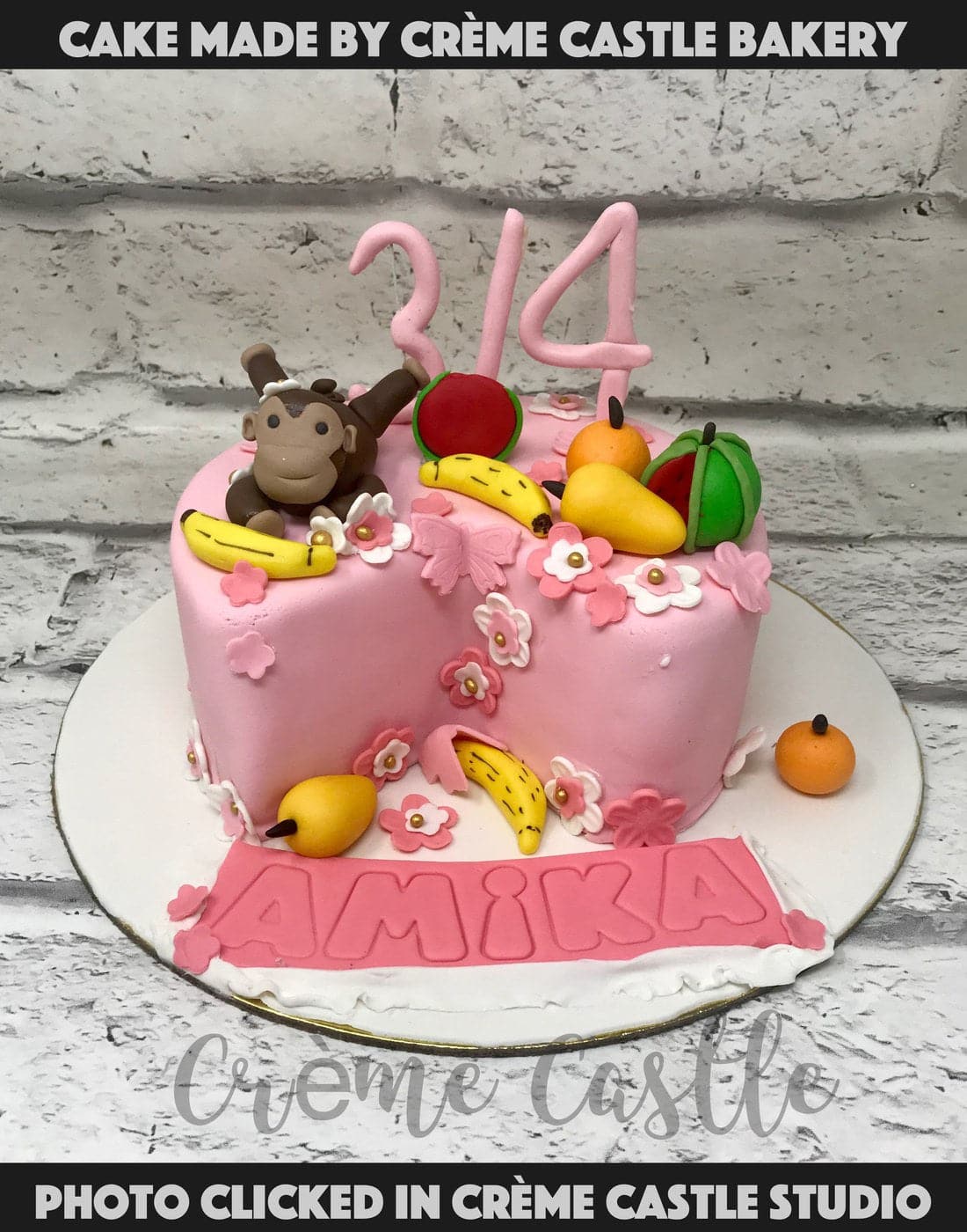 9 Month Birthday Cake | Pink Birthday Cake for Girl | Custom Cakes in  Bangalore – Liliyum Patisserie & Cafe