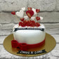 Creamy Hearts Cake