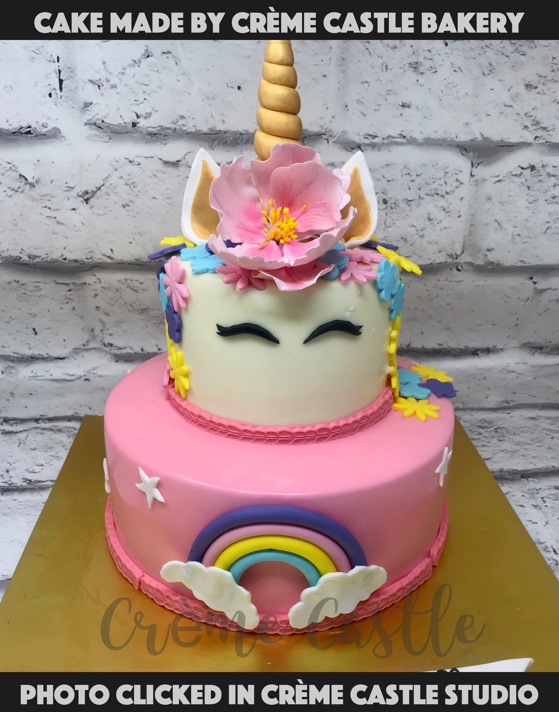 Unicorn Floral Cake