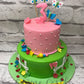 Fence Butterfly Cake Creme Castle