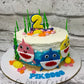 Baby Shark Face Cake