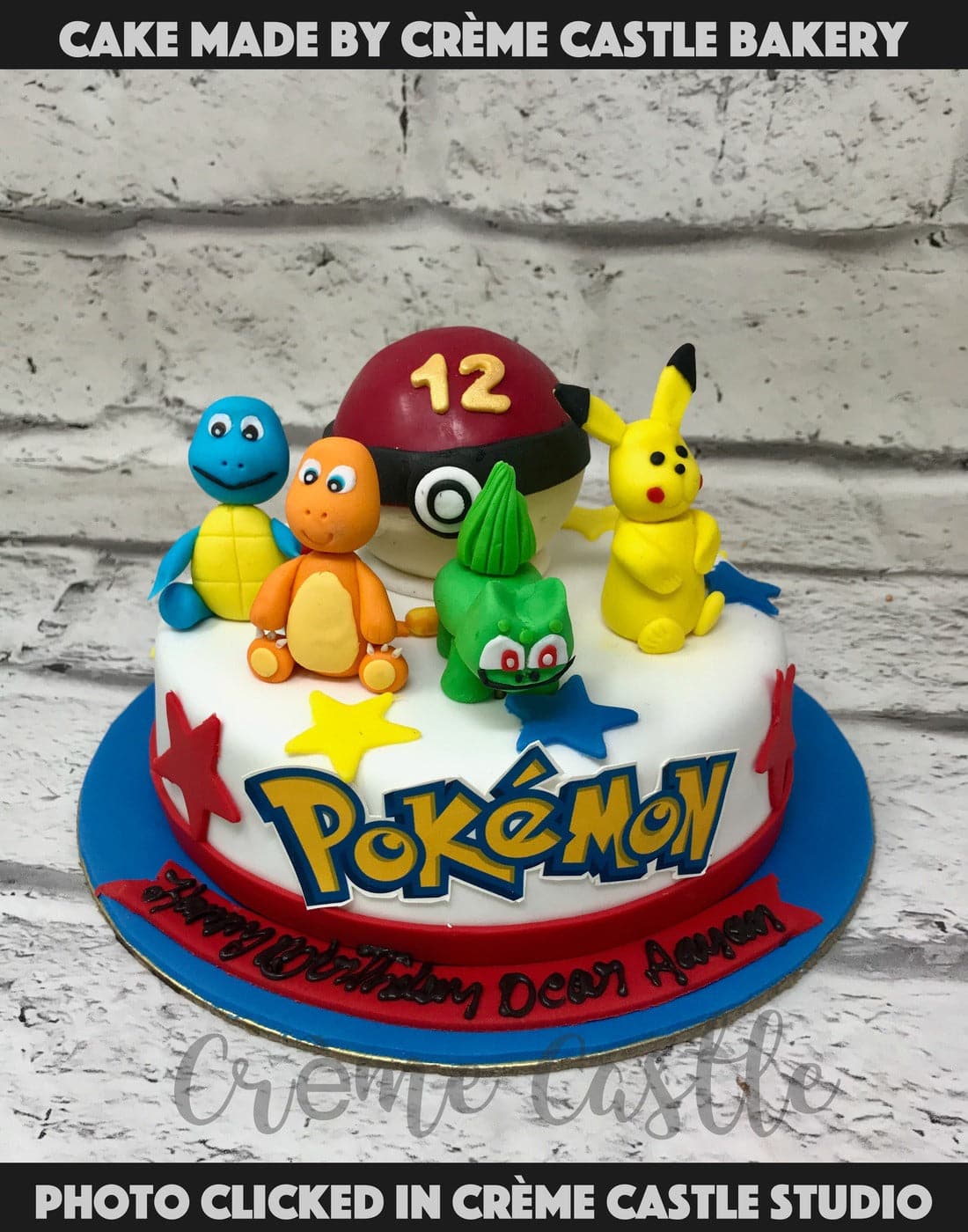 Pokemon Cartoons Cake. Noida & Gurgaon – Creme Castle