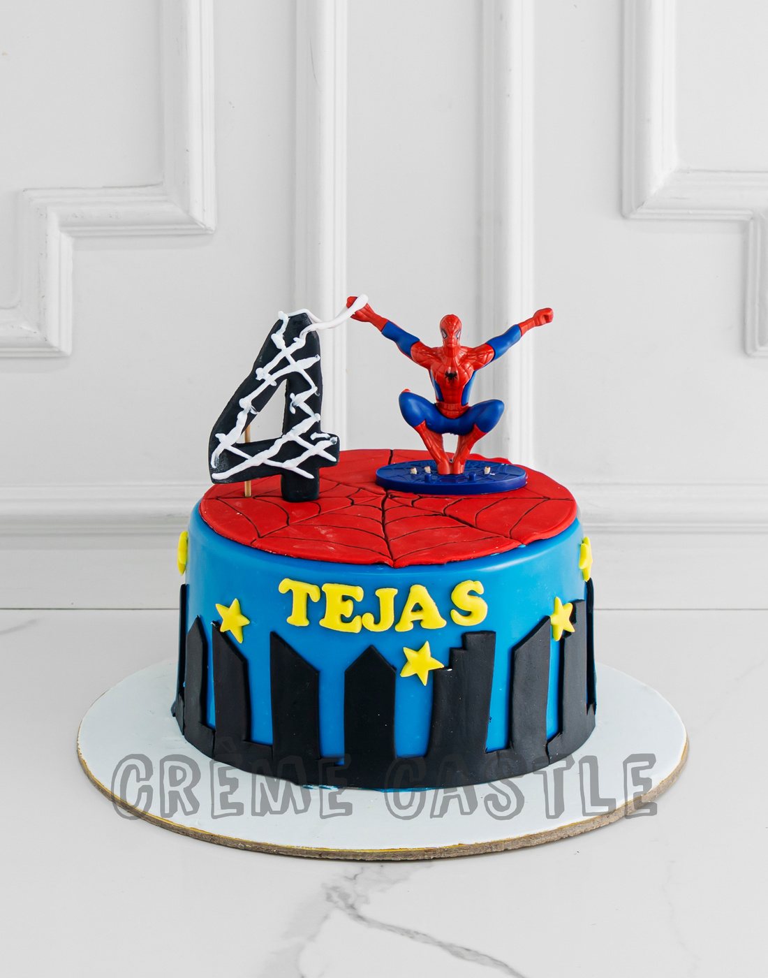 Spiderman Web Cake