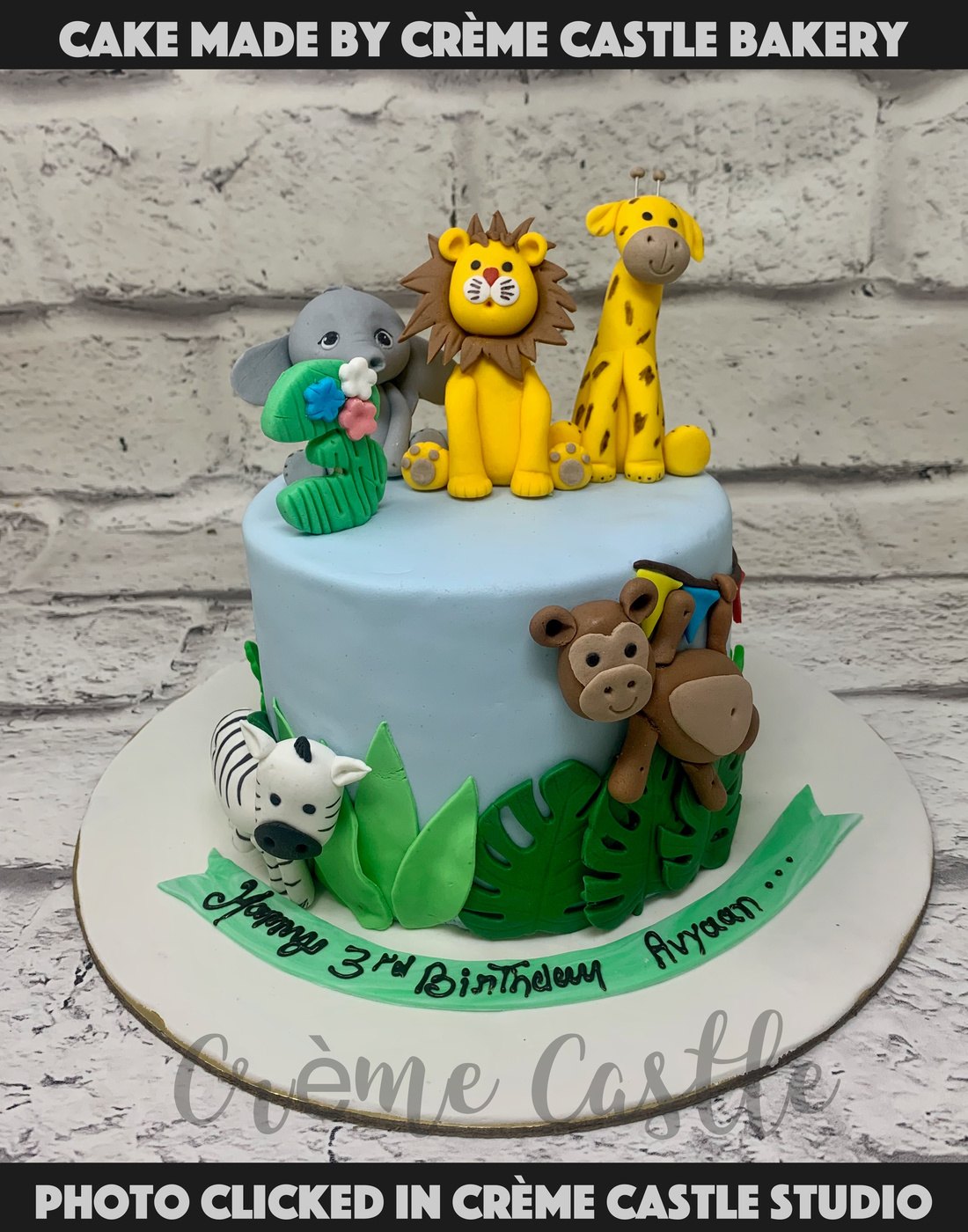 Jungle Animal cake | Baby birthday cakes, Animal birthday cakes, Jungle  birthday cakes