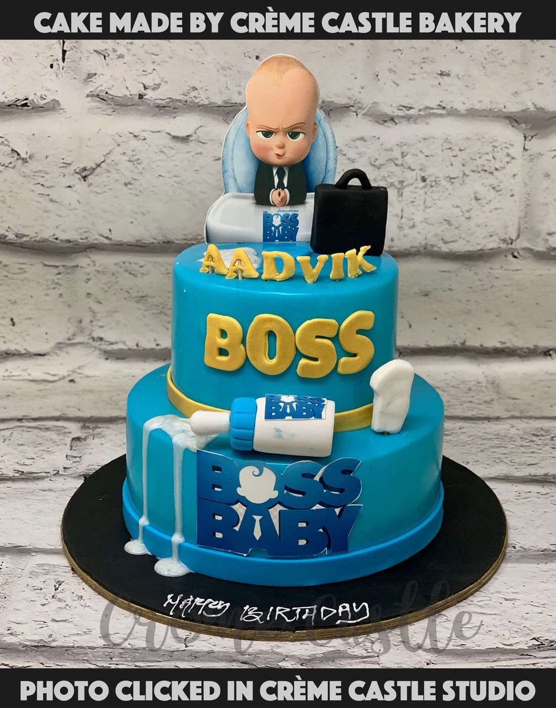 Boss Baby Drip Cake
