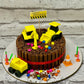 Construction Cake with KitKat by Creme Castle