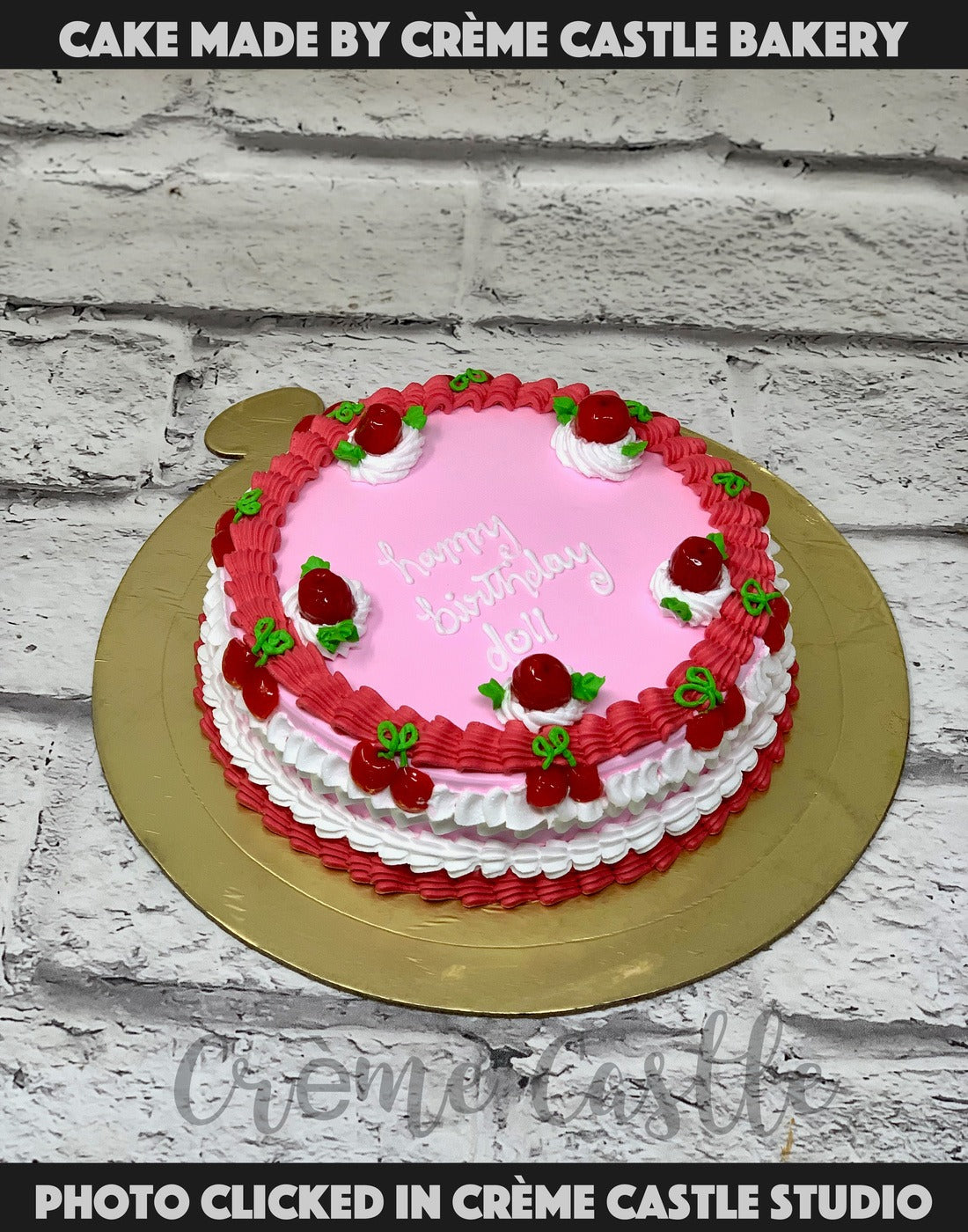 Chocolaty Creamy Round Cake - Luv Flower & Cake