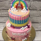 Rainbow Cloudy Cake