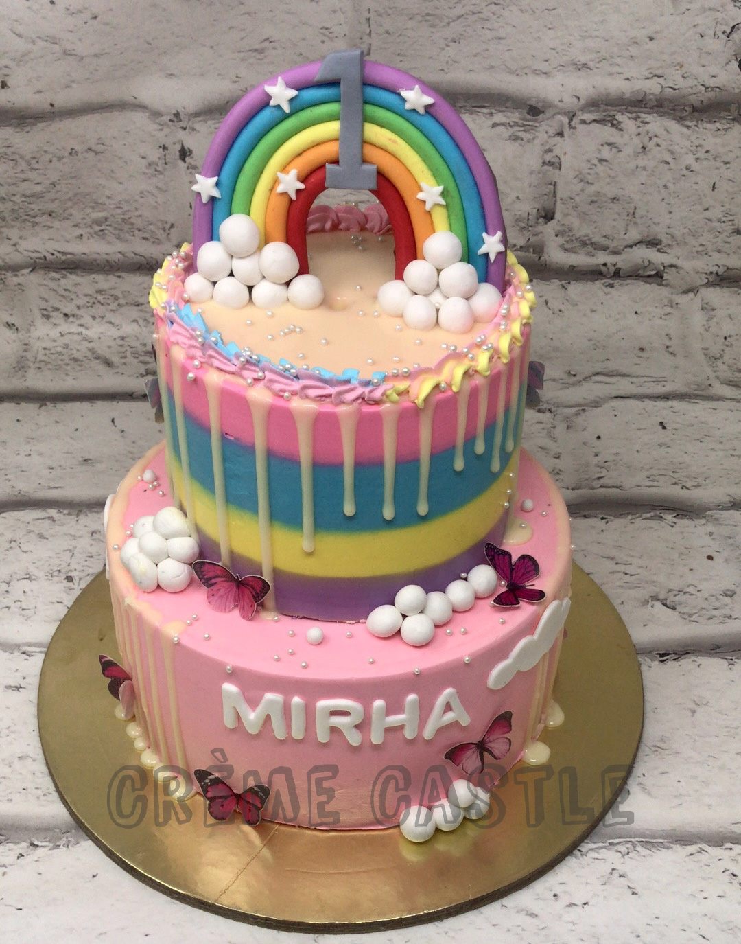 Rainbow Cloudy Cake