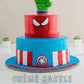 Avengers Cake in 2 Tier by Creme Castle