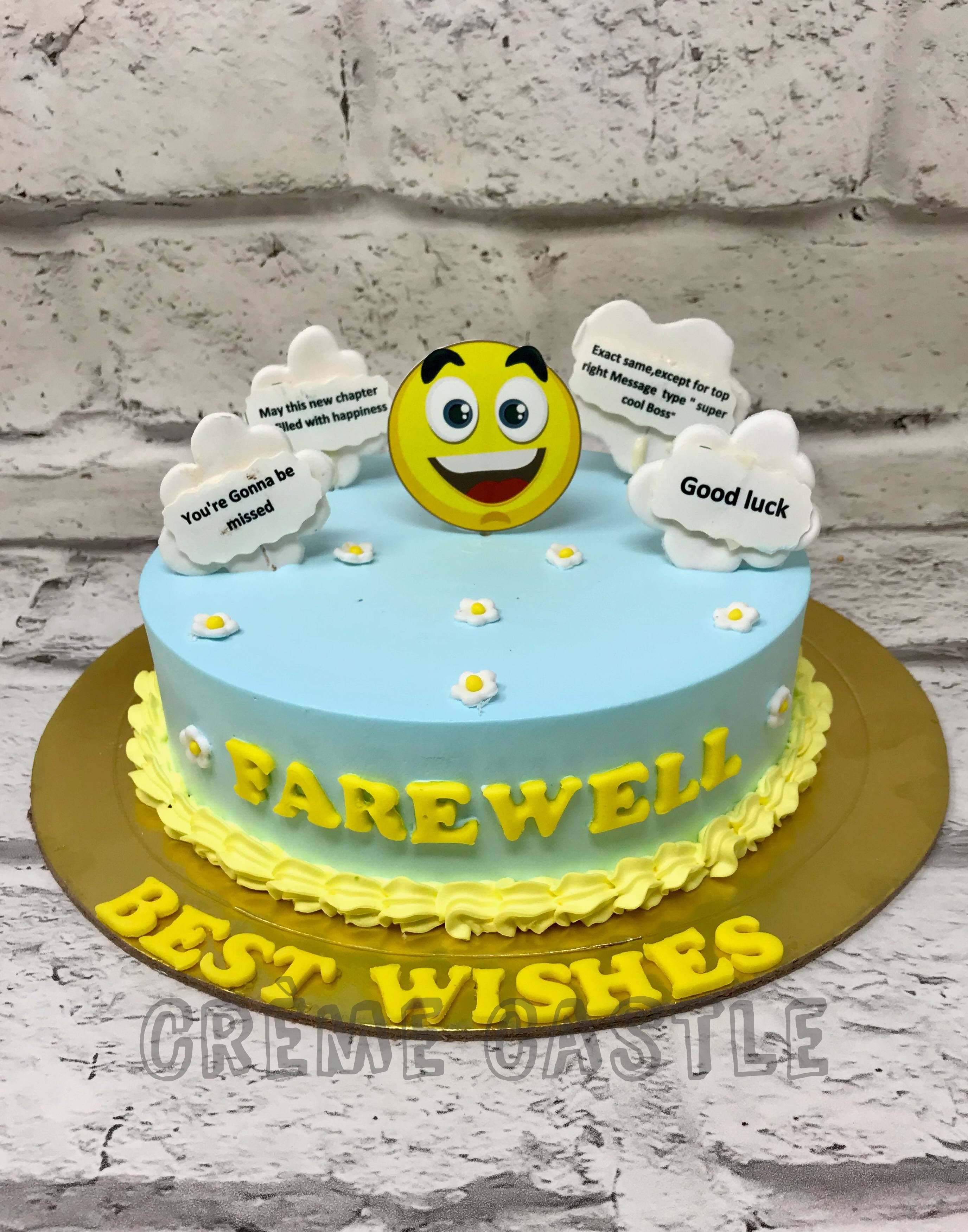 Farewell Cake in dark... - Sweets & Treats by Rashika | Facebook