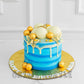 Blue and Gold Cake