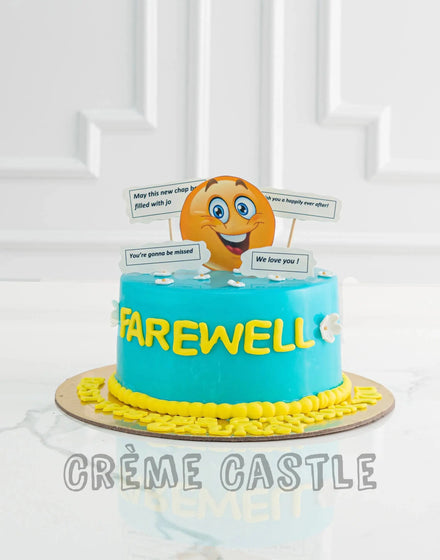 Farewell Cake with Messages by Creme Castle