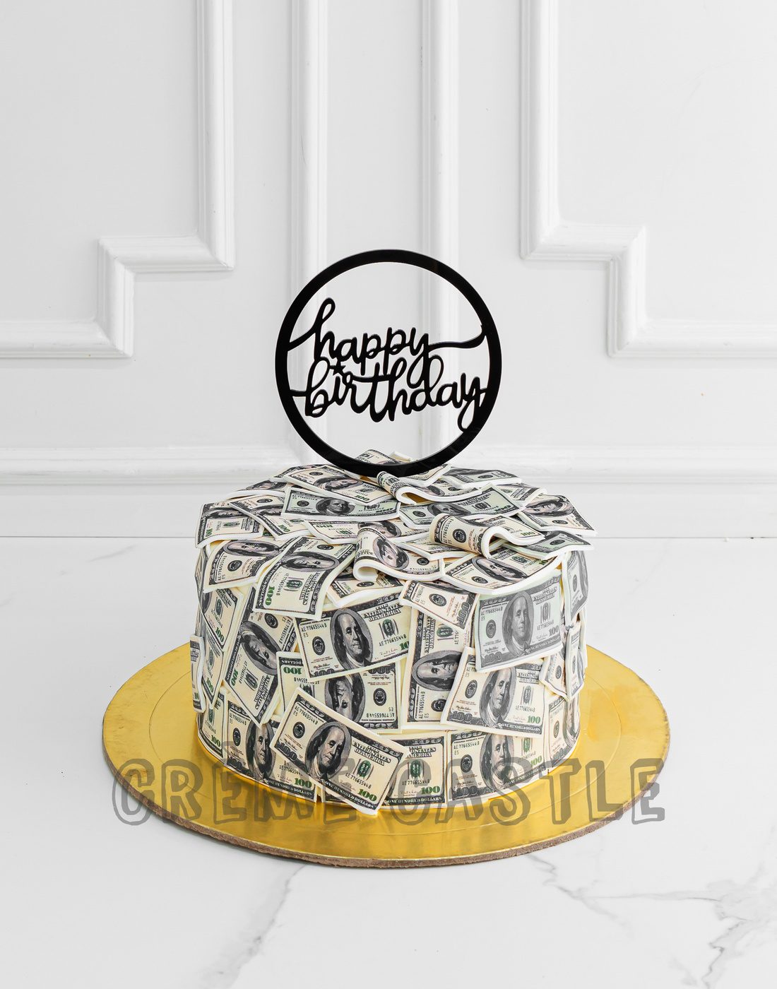 Dollar theme cake  by Creme Castle