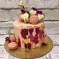 Hand Shading Macaron Cake