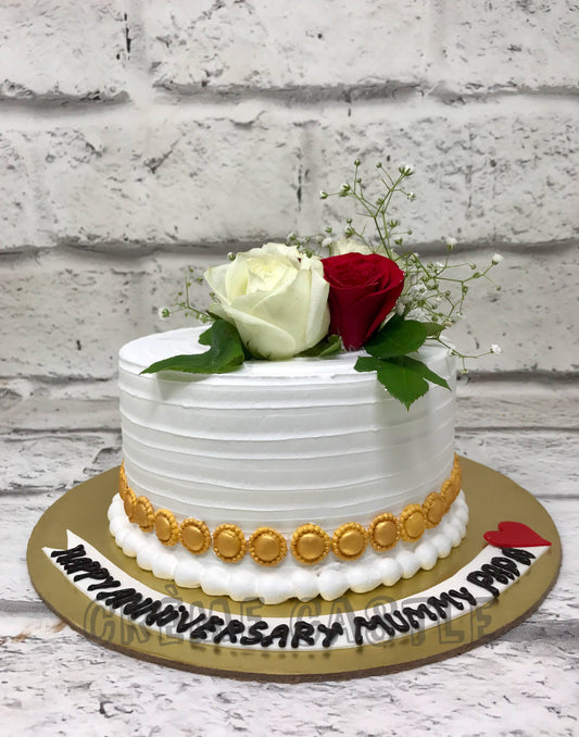 Floral Golden Cake