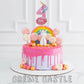 Unicorn Theme Cake in Drip by Creme Castle