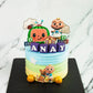 Cocomelon Theme Cake with Shading by Creme Castle