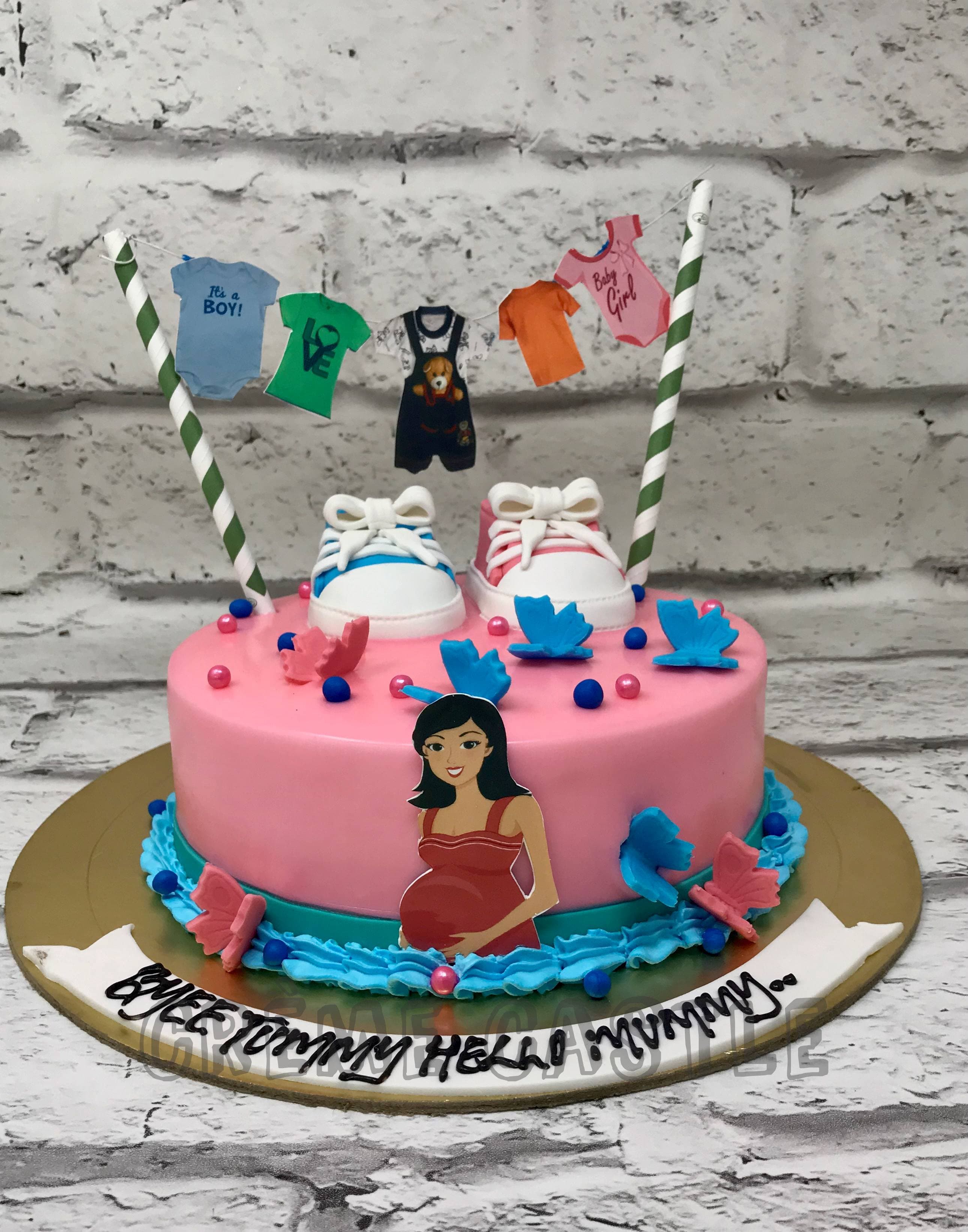 M568) New Born Baby Theme Cake (1 Kg). – Tricity 24