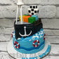Retirement Theme Cake Merchant Navy by Creme Castle