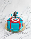 Captain America Figure Cake
