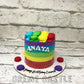 Rainbow Pop It Cake Creme Castle