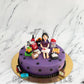 Makeup Theme Cake in Purple by Creme Castle