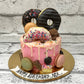 Donut Theme Cake  by Creme Castle