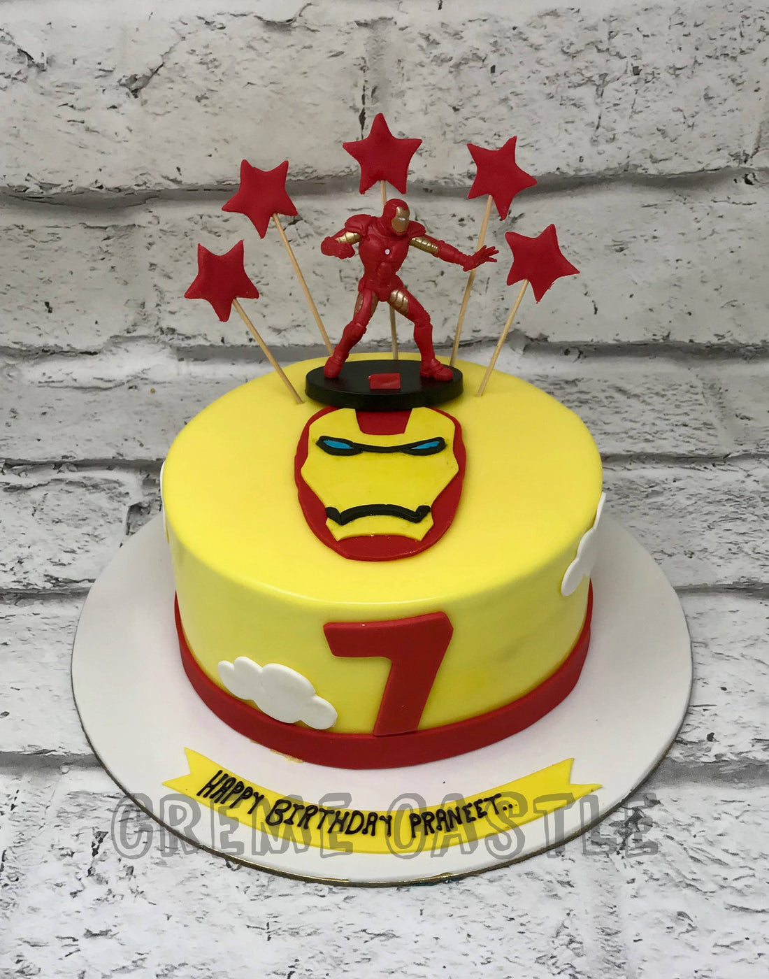 Ironman Yellow Cake