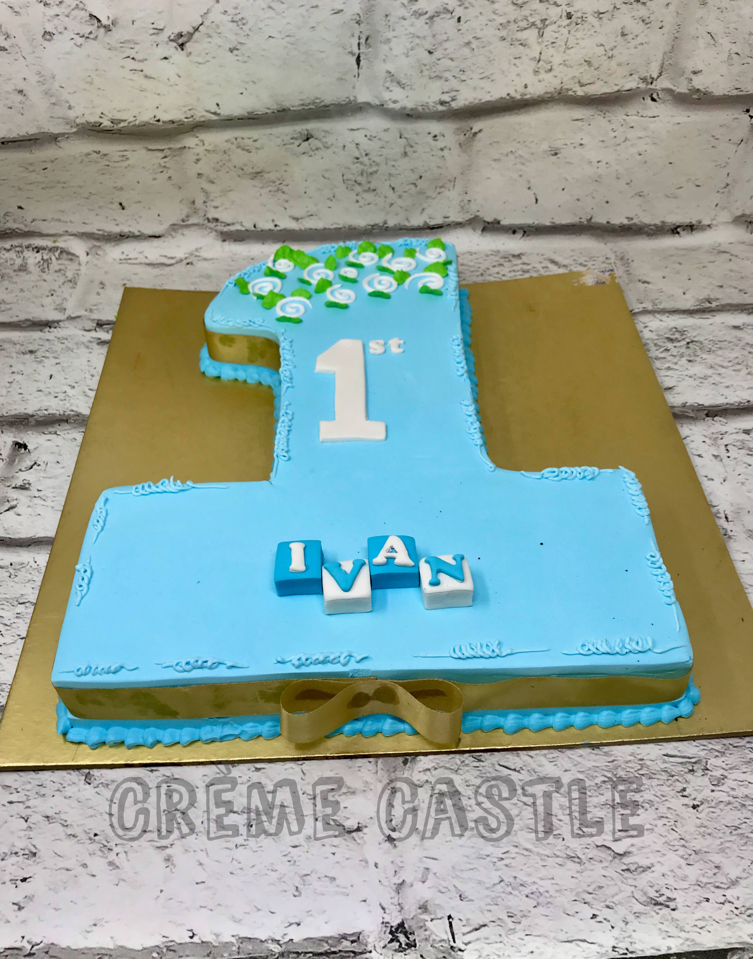 Number One (1) Shaped Birthday Cake | Diy birthday cake, 1st birthday  cakes, Birthday cake chocolate