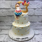 Rainbow Girl Clouds Cake Creme Castle