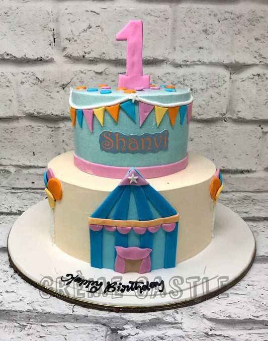 Carnival Hut Cake