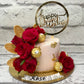 Roses Chocolates Leaves Cake