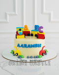 Train and Car Cake