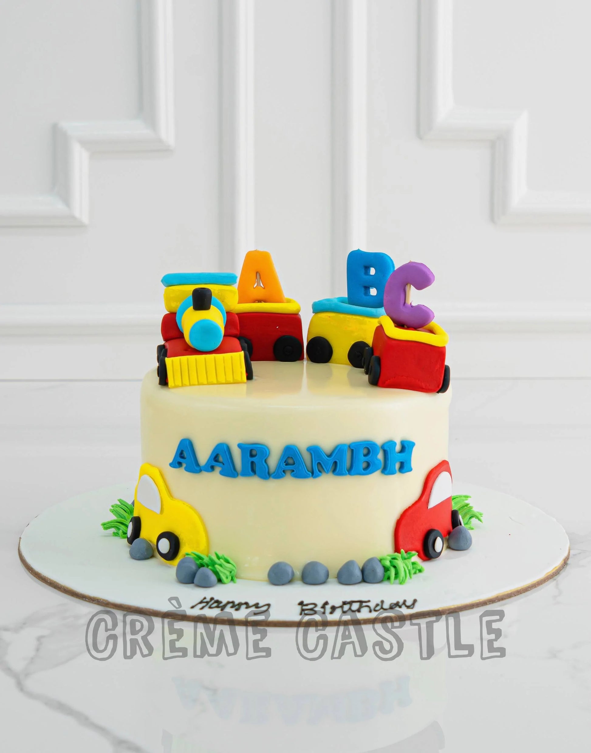 Train Theme Cake by Creme Castle