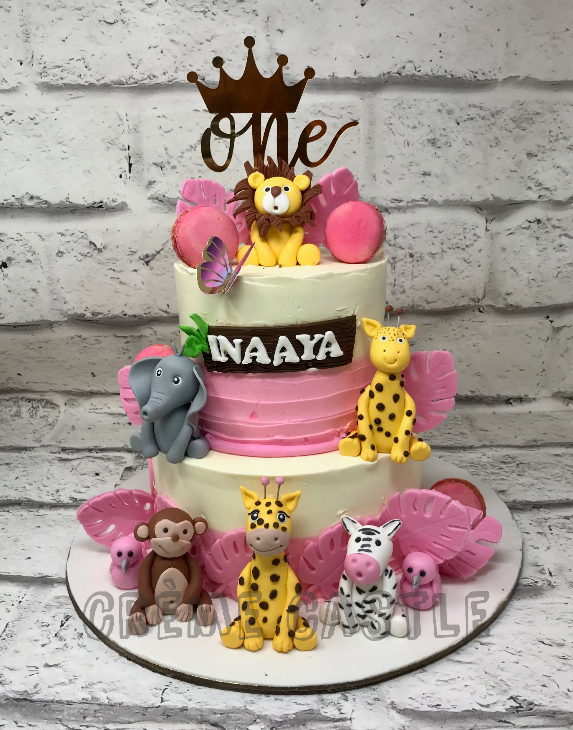 Pastel Jungle Cake