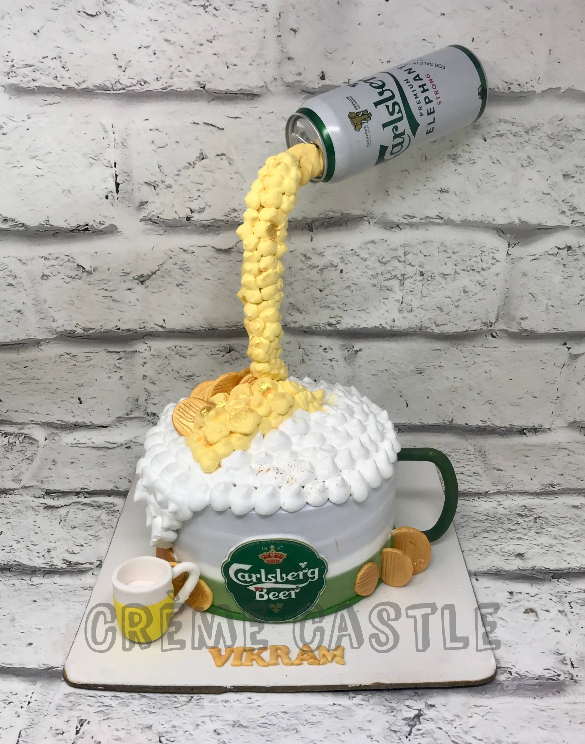 Carlsberg Drip Cake